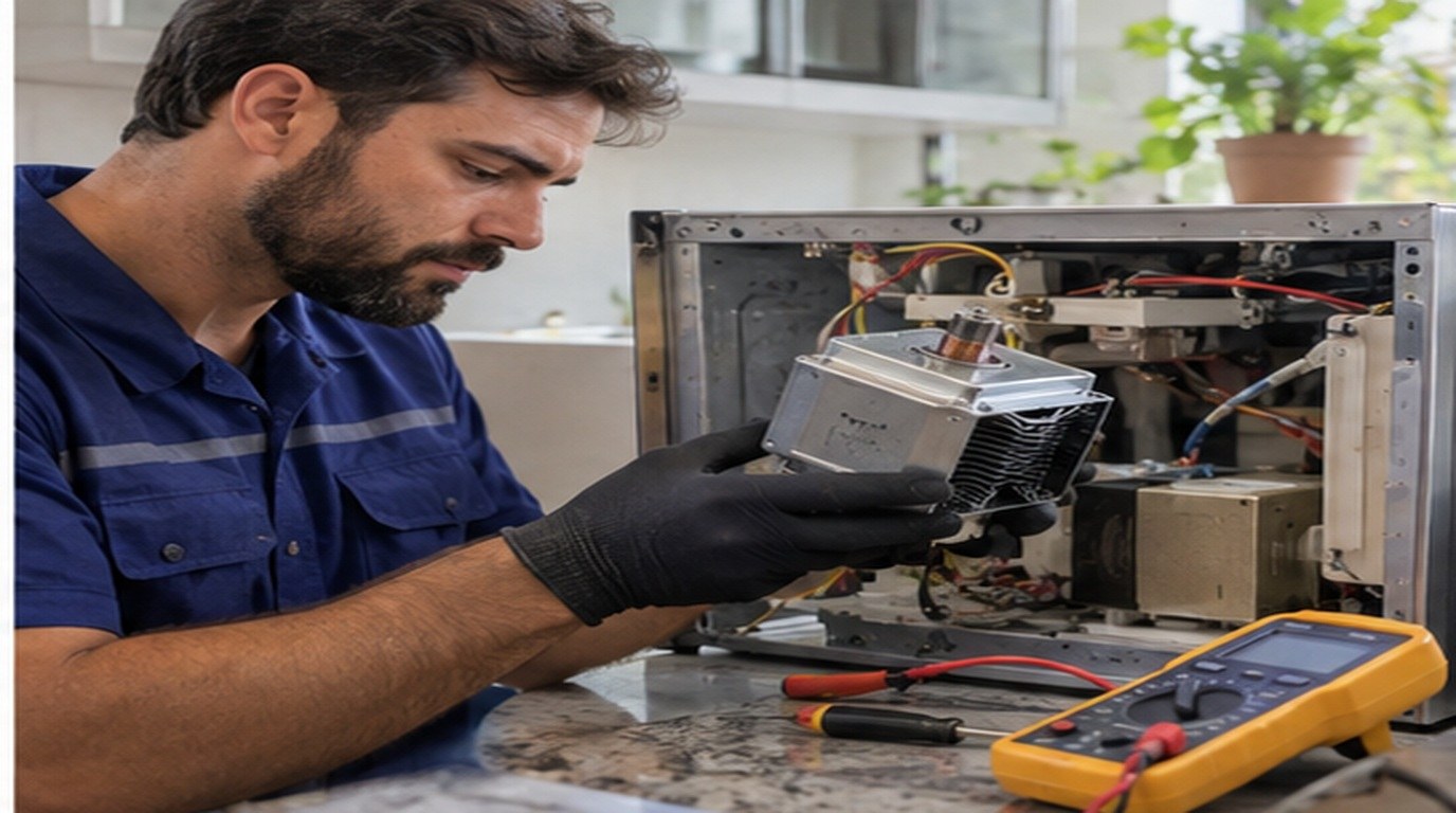 Conserto de micro-ondas em Betim‑MG: troca do magnetron